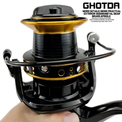 4.0:1 Fishing Reel 30kg Max Power Saltwater Carp Fishing Wheel 9000/10000/12000