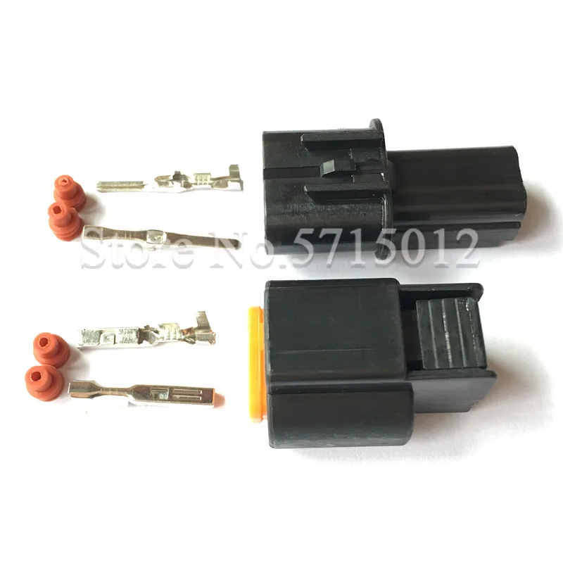 KUM 2 pin way male female black Sensor Fog Lamp auto connector for Mitsubishi Souast PB621-02020 PB625-02027