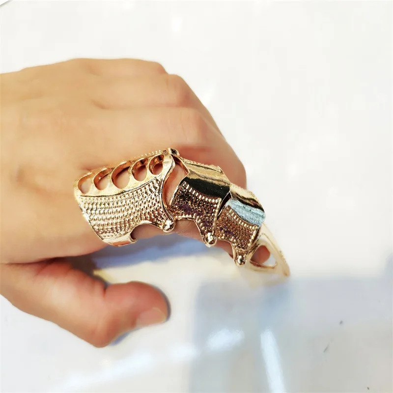 Alloy Fingertips Rings Vintage Hollowed Out Gothic Free Shipping Claw Armor Cool Stuff Knuckle Men Gift Punk Style Fashion