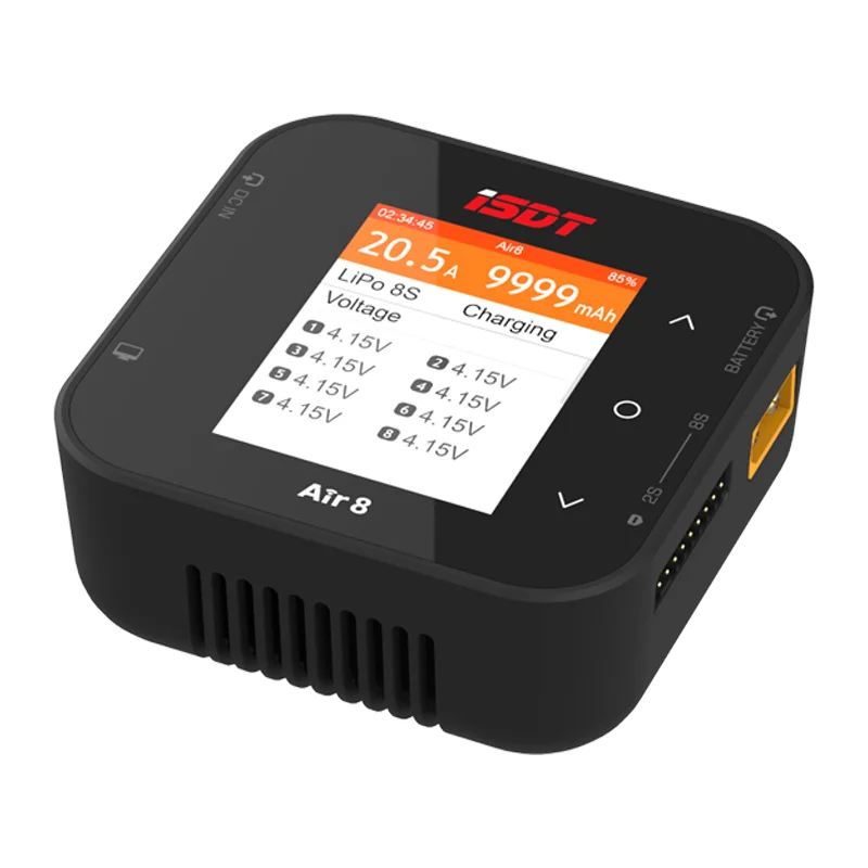 ISDT Air8 BattAir 500W 20A High Power Battery Balance Charger Discharger APP Connection For LiFe Lion LiPo ULiHV NiMH Pb Battery