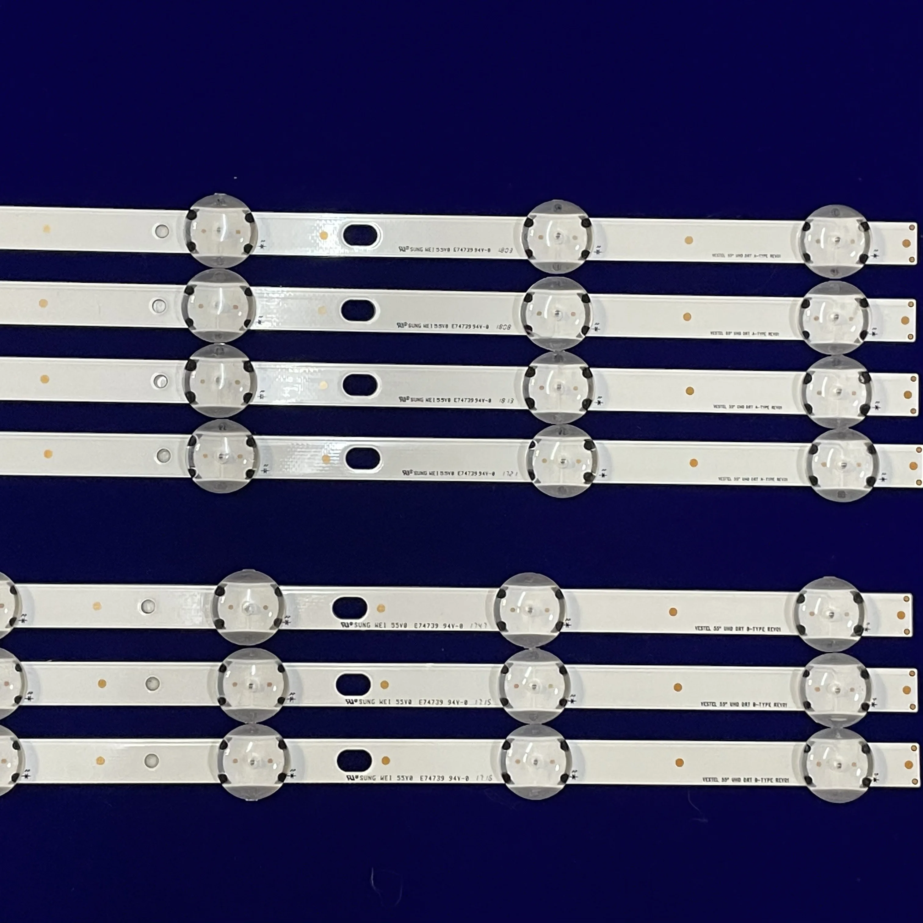 LED Strip VES550QNDS-2D-N12 17DLB55NER1-A B For 55V6763DA 55U6863DB 55VL5A63D 55HK6001 55HK6000 55HK15T74U 55HK6T64U 55HK6T74U