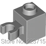 

*Brick 1X1 W. Holder*50pcs DIY enlighten block brick part No.60475 , Compatible With Other Assembles Particles