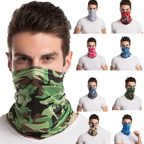 Bandana Magic Face Mask Neckerchief Sun Protection Polyester Men's Scarf Snood For Women Versatility Caps Cycling Elastic