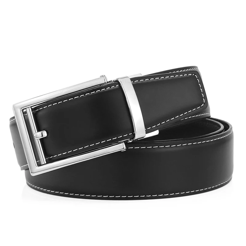 2021 New High Quality Pin Buckle Black Belt Men's Luxury Brand Fashion Belt Leather Casual Waist Ceinture