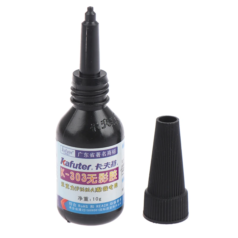 10ml UV Colle Adhésive K-303 UV Durcissant Adhésif Clip Verre Métal Liaison