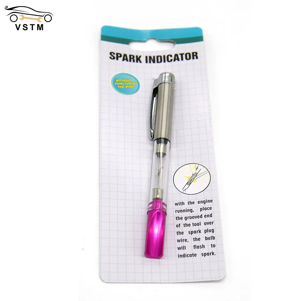 اختبار السيارة اختبار الإشعال شرارة مؤشر المقابس الأسلاك لفائف أداة تشخيصية اختبار الأسلاك شرارة التوصيل والملف دون ثقب