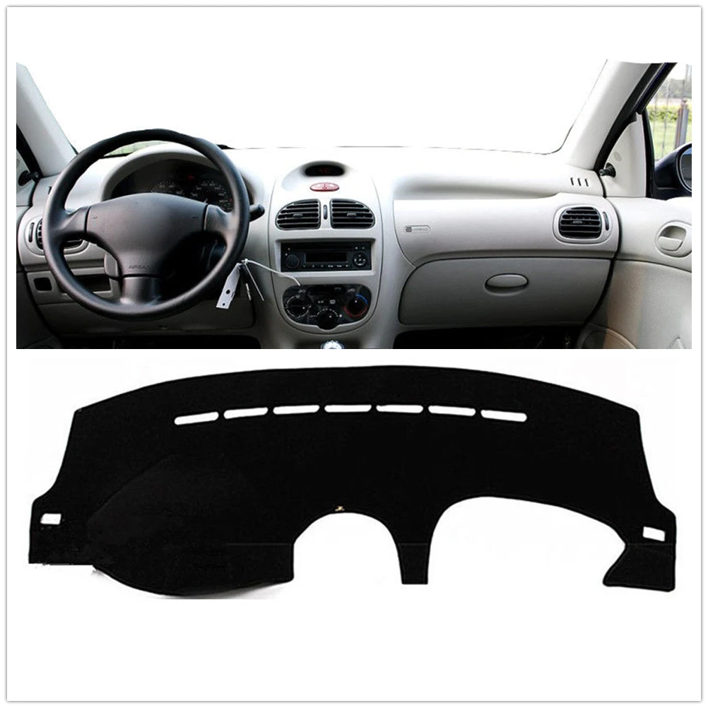 

For Peugeot 206 2004-2008 Dash Mat DashMat Dashboard Cover Pad Anti-sun Anti-Cracking Carpet