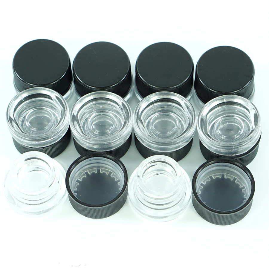 Glass Jar with Lid, Storage Bottle, Ointment Containers, Small Box, 5ml, 50Pcs