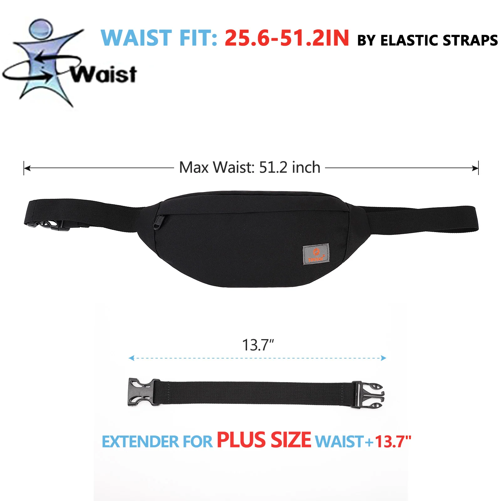 T201 Waist Bag Strap Belt bag extension strap Fat belt Strap Combination belt Banana Strap