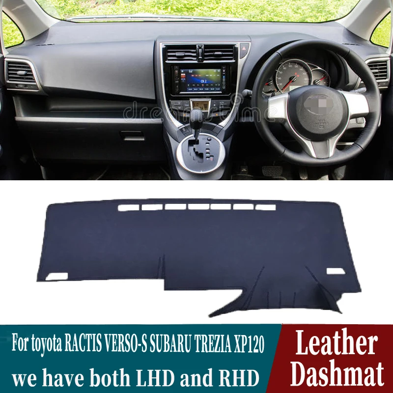 

Leather Dashmat Dashboard Cover Pad Dash Mat Carpet Car-Styling auto accessories For toyota RACTIS VERSO-S SUBARU TREZIA XP120