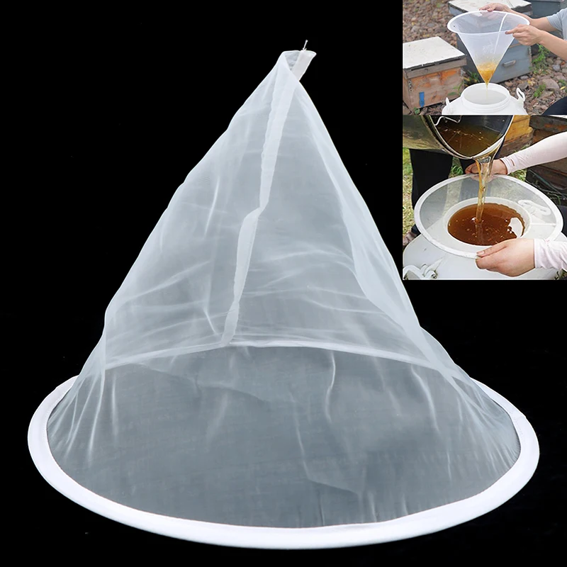 35CM Honey Strainer Net Ultra-fine Impurity Filter Cloth Beekeeping Tool Funnel