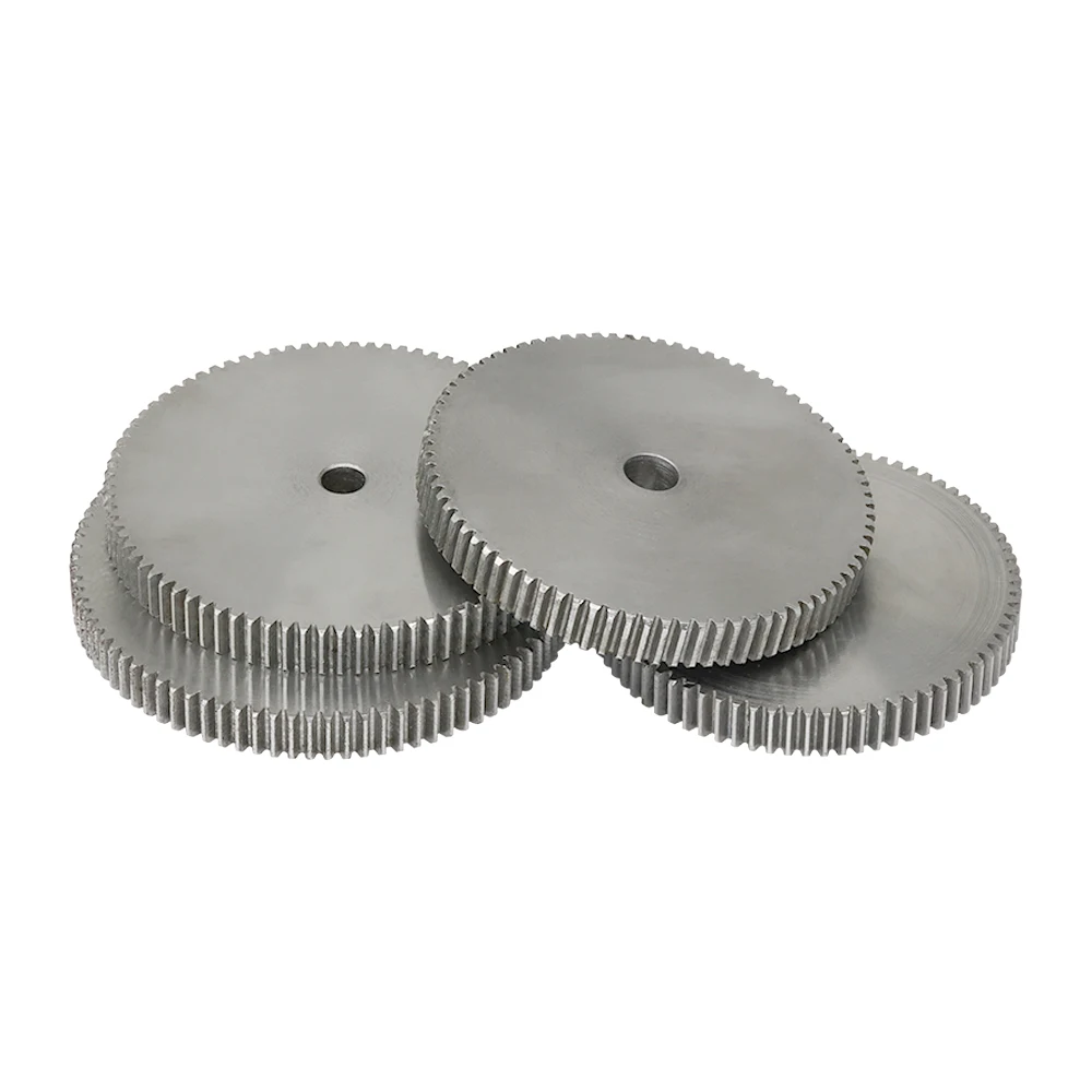 Cylindrical Gear 1M-110/115/116/120/125/130/140/150T SC45# Carbon Steel Soft Teeth Surface Gear Wheel For Transmission Parts