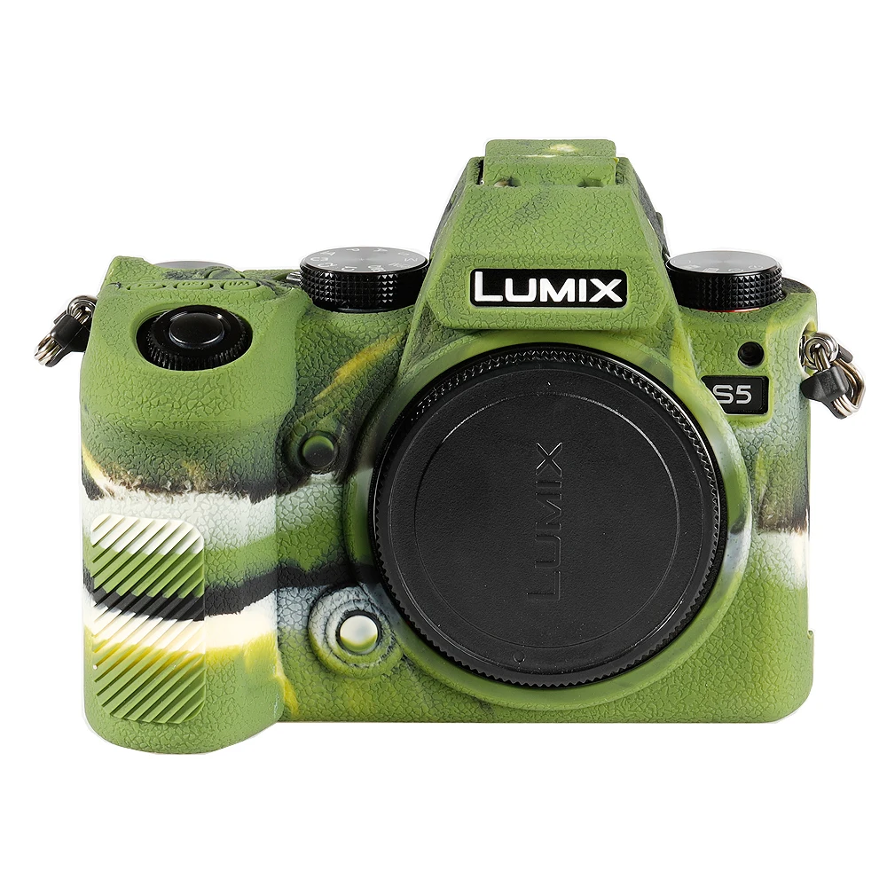 Lumix S5 카메라 가방 보호 커버에 대 한 고품질 부드러운 실리콘 고무 카메라 보호 바디 케이스 피부