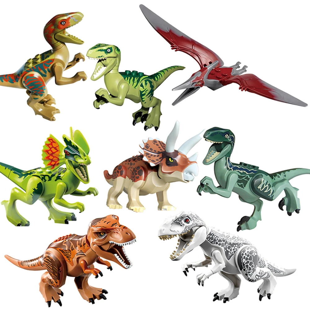 Jurassic  Dinosaur  Tyrannosaurus Rex Dinosaur Action Figures World Park Bricks Toys Gift Compatible BrandsBuilding Blocks