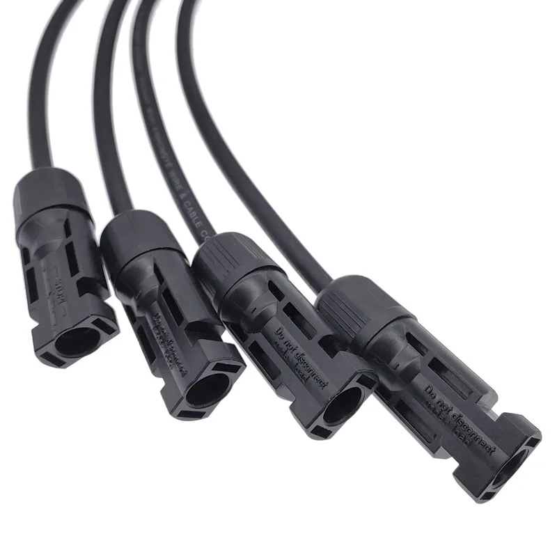 solar photovoltaic Panel Adaptor Cable connector 1 to 4 Parallel connection of battery plate assembly Y branch solar connectors