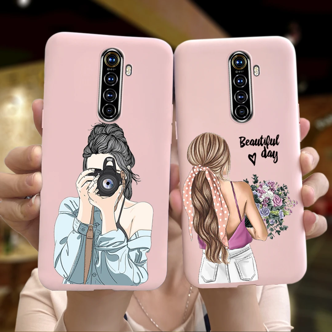 Lovely Pattern Phone Case For Realme X2 Pro Case Silicone Candy Color TPU Soft Bumper For Realme X2 Coque RealmeX2 Pro X 2 X2Pro