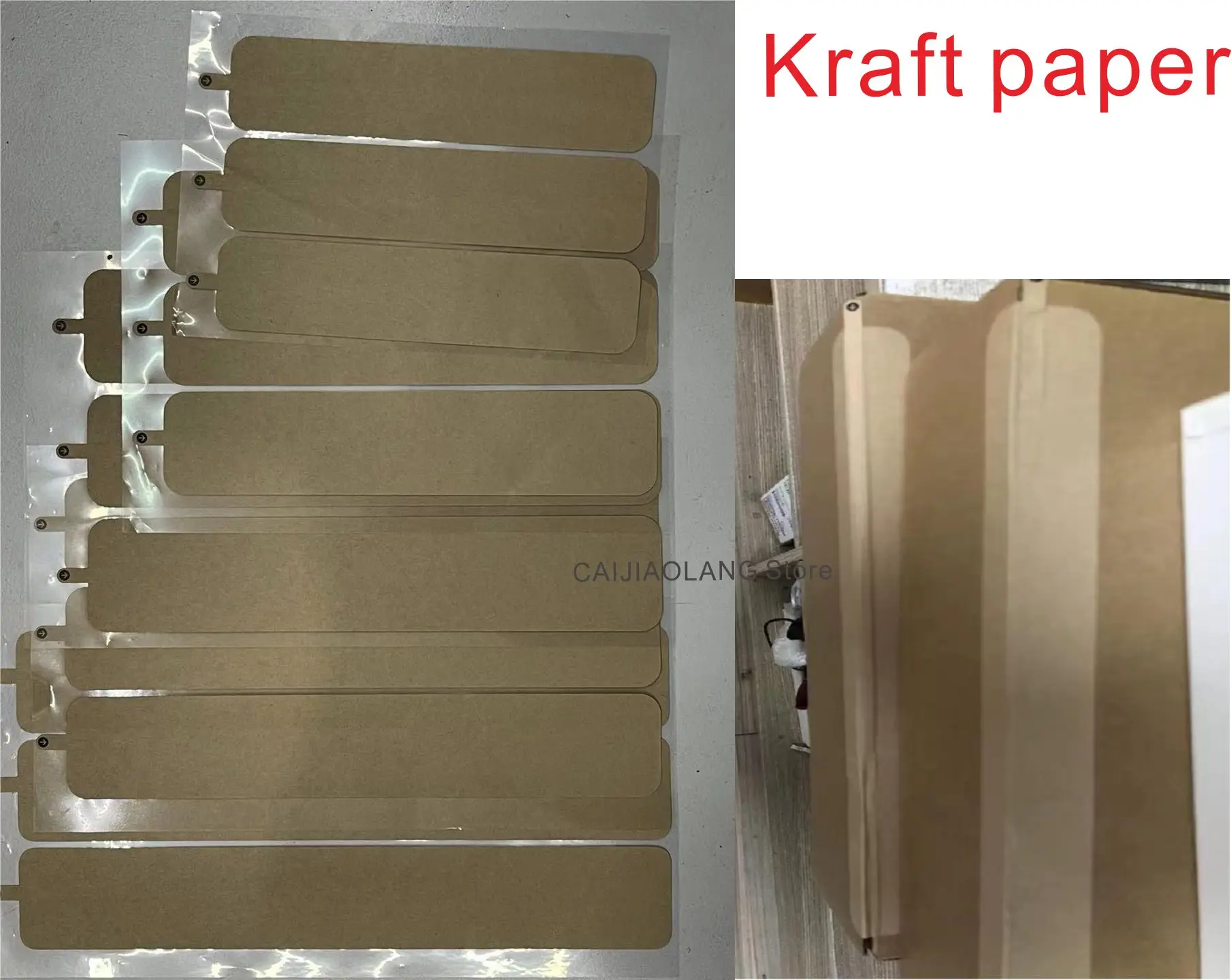 10pcs/lot Open Sealing Film Kraft paper Box for Computers macbook pad Laptops Tablets Arrow Marker Indicator Seal Stickers