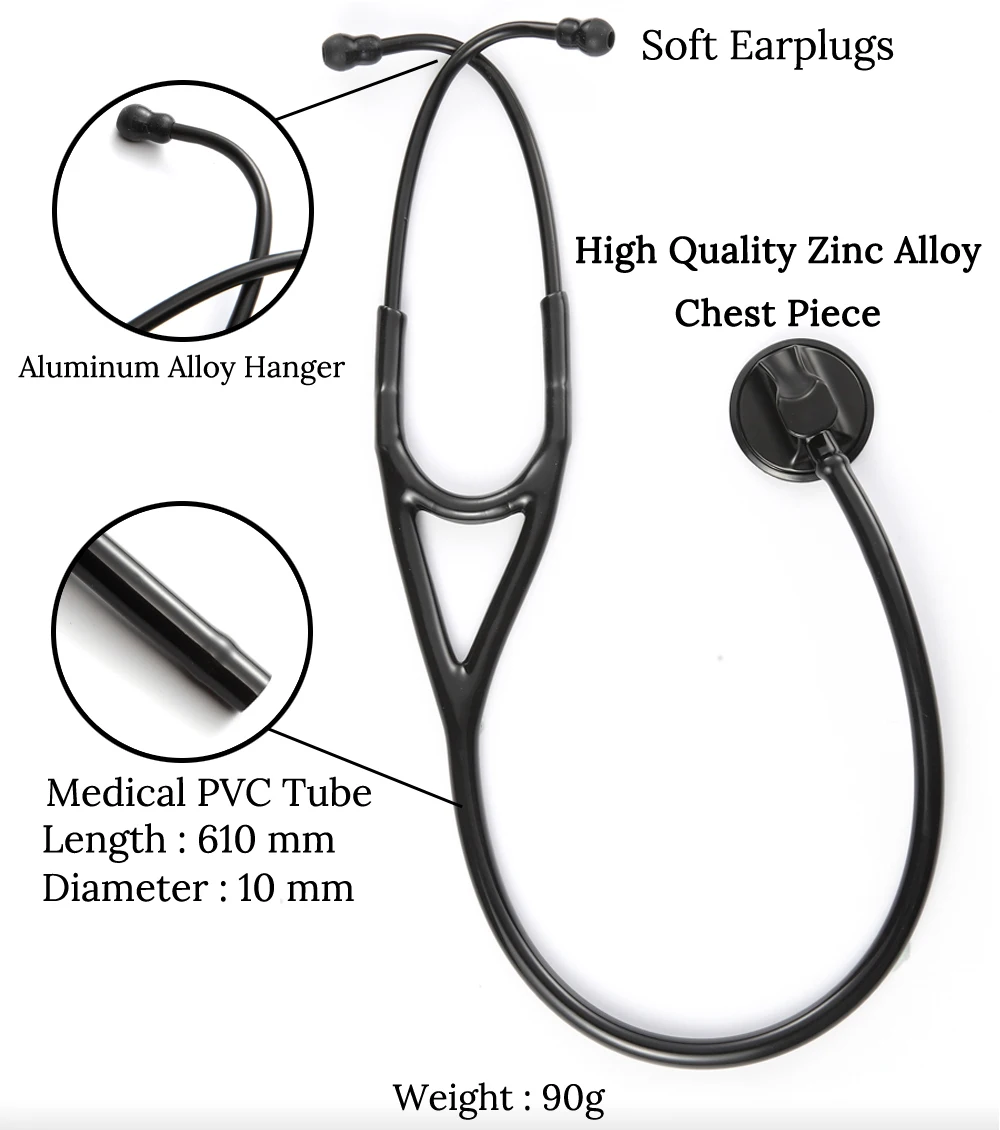 Professional Heart Lung Cardiology Stethoscope Medical Single Head Doctor Stethoscope Doctor Student Medical Equipment Device