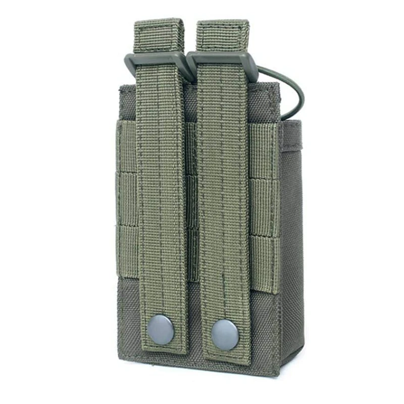 Supporto per radio tattico Custodia per radio Molle Custodia per fondina per radio resistente per walkie-talkie a due vie Attrezzatura da caccia Baofeng