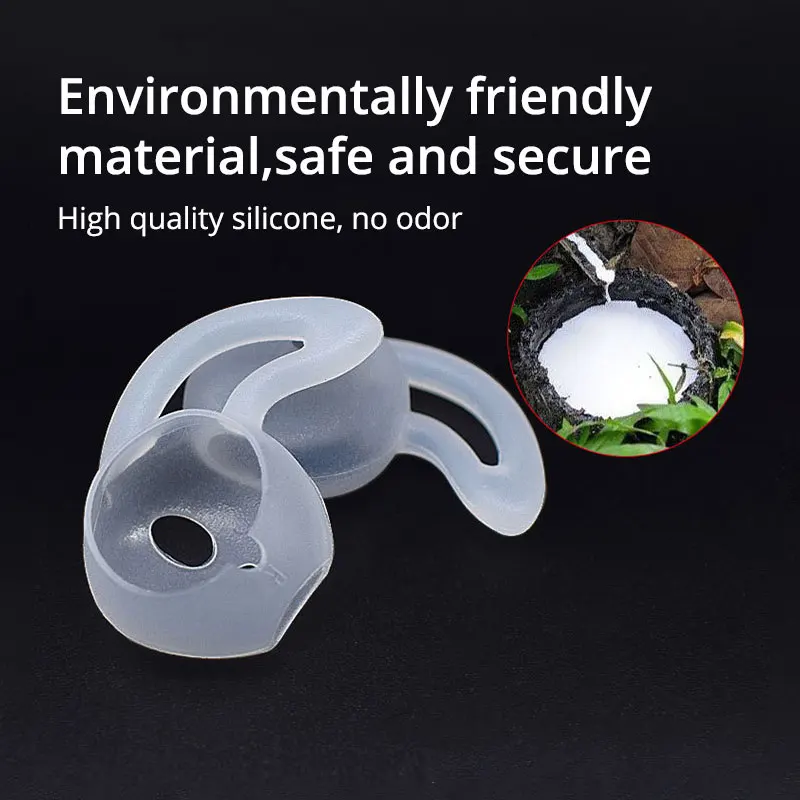 EARDECO 이어팁 이어 캡 보호 커버 1 쌍 이어폰 액세서리 이어폰 실리콘 케이스 실리콘 이어 버드 커버 소프트 이어 후크