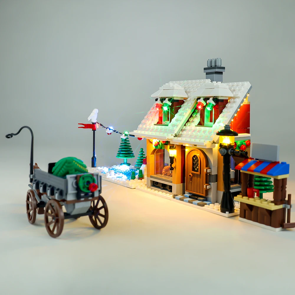 LED Light Kit For Christmas Gift Creator 10216 Winter Village Bakery Toys Building Blocks Bricks Collectible Lamp Set No Model