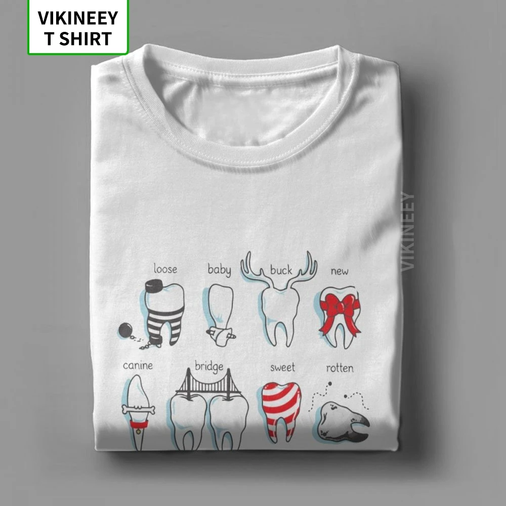 Dental Definitions T Shirt for Men Teeth Dentist Funny Tops Short Sleeve Superior T-Shirt Crew Neck 100% Cotton Tees Plus Size