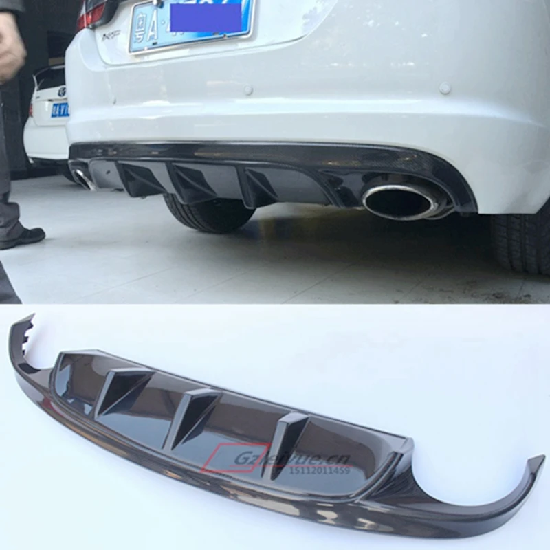 

For Jaguar XF 2012.2013.2014.2015 Carbon Fiber Rear Lip Spoiler High Quality Auto Bumper Diffuser Car Modification