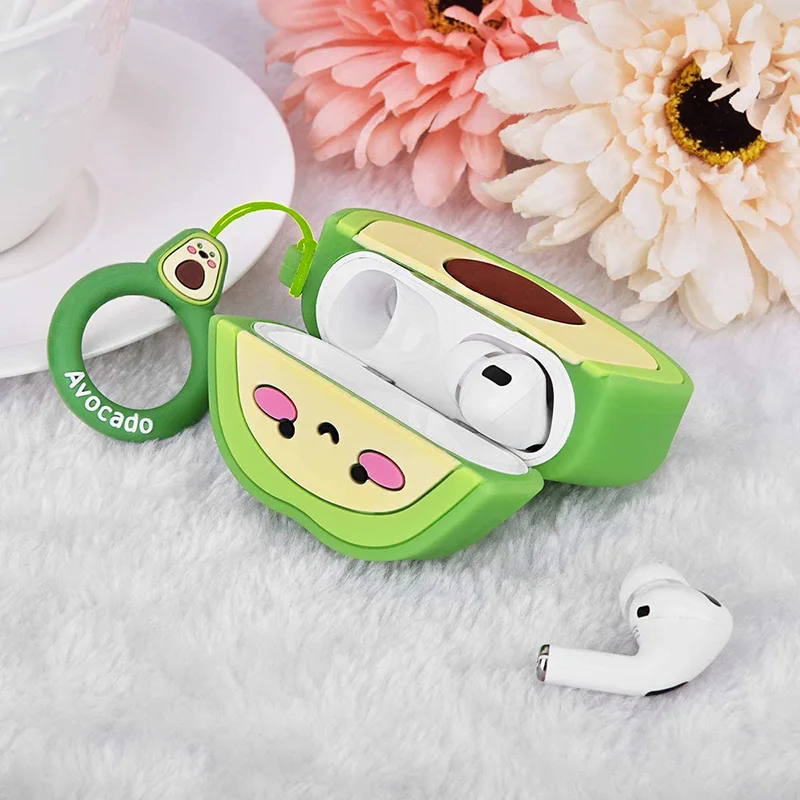 3D Cute Cartoon Avocado Silicone Case For Airpods Pro 2022 Wireless Bluetooth Earphone Charging Box Cover For Airpods 1 2 3 2021