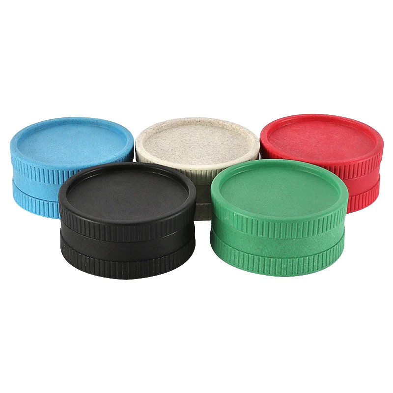 Degradable Plastic Tobacco Grinder Herb Spice 2 Layers Crusher For Smoking Accessories Good Quality