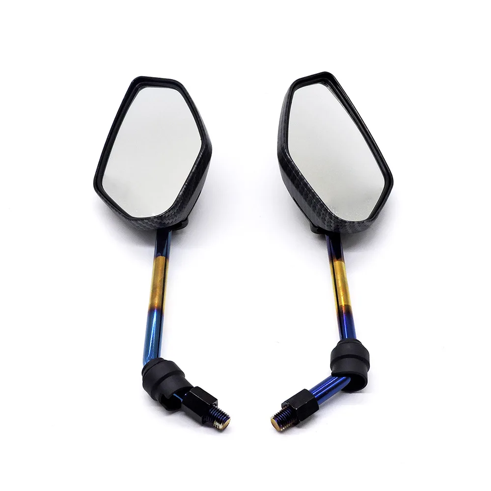 10MM Universal Scooter Rear Mirror for Honda KTM VF750 Mirror Motocross Accessories Rearview Color plating Motorcycle Mirrors