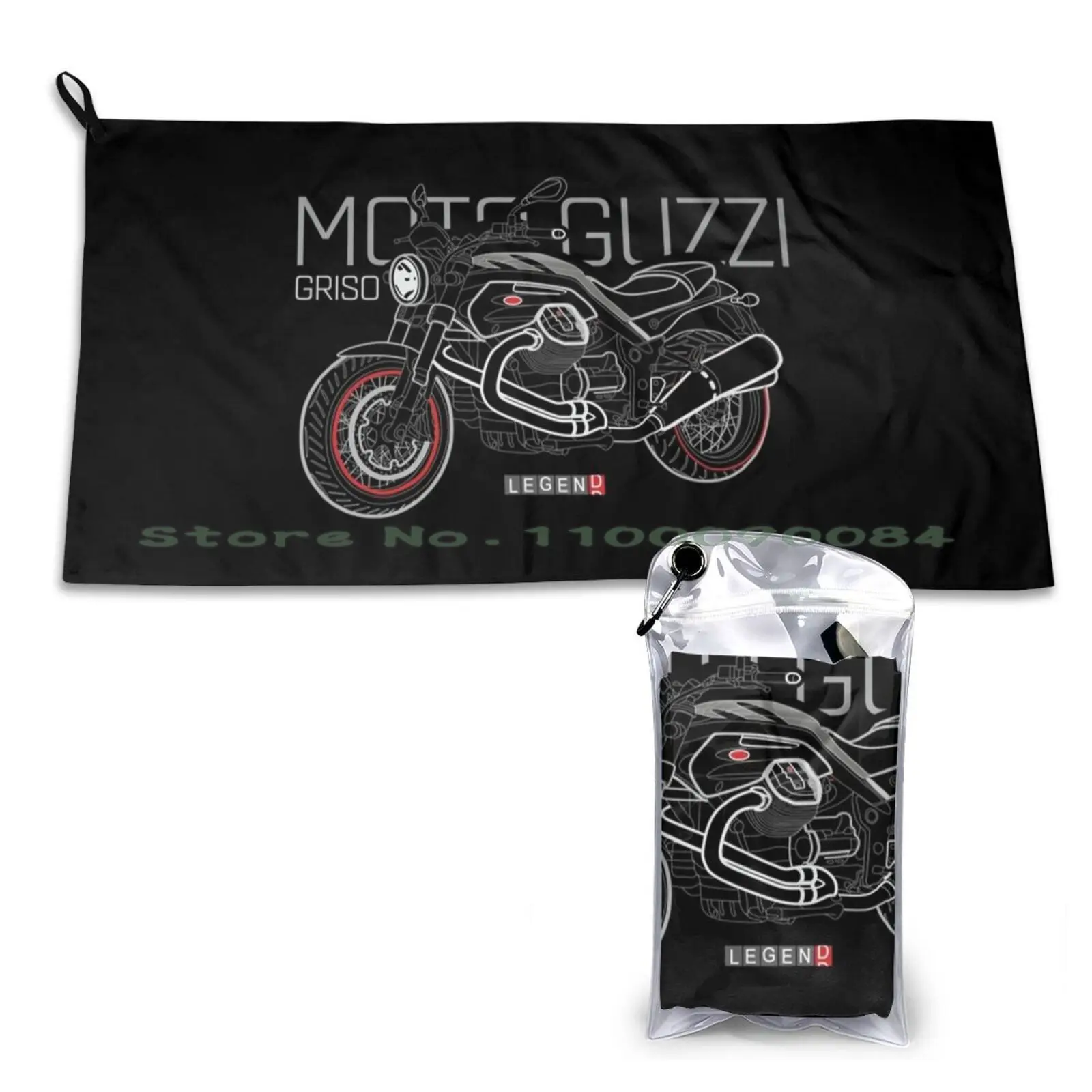 

Мотоциклетное быстросохнущее полотенце Moto Guzzi Grizo для спортзала, ванной, портативная кожа, текстура, искусственное стекло
