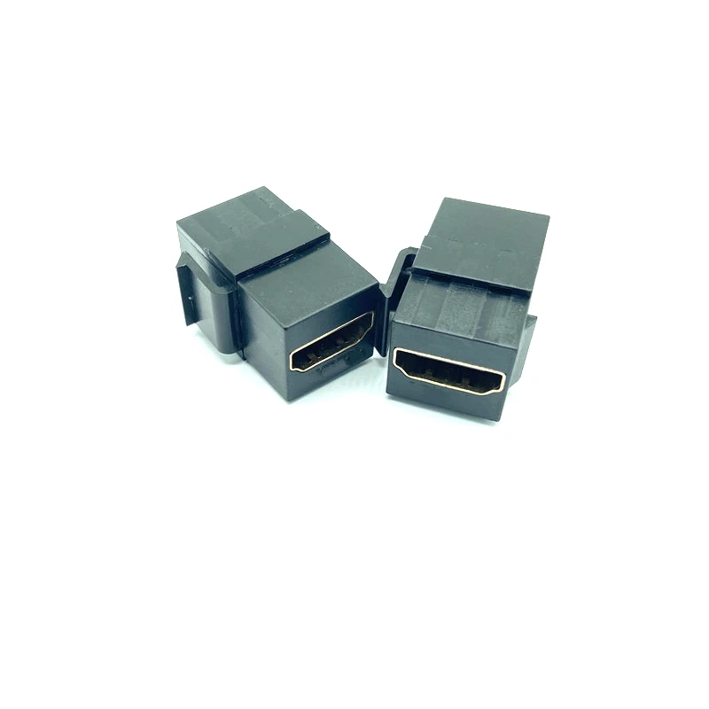 مستقيم HDTV كابل 1.4 المفاجئة في الإناث إلى الإناث F/F كيستون جاك مقرنة محول ل لوحة الحائط أبيض أسود