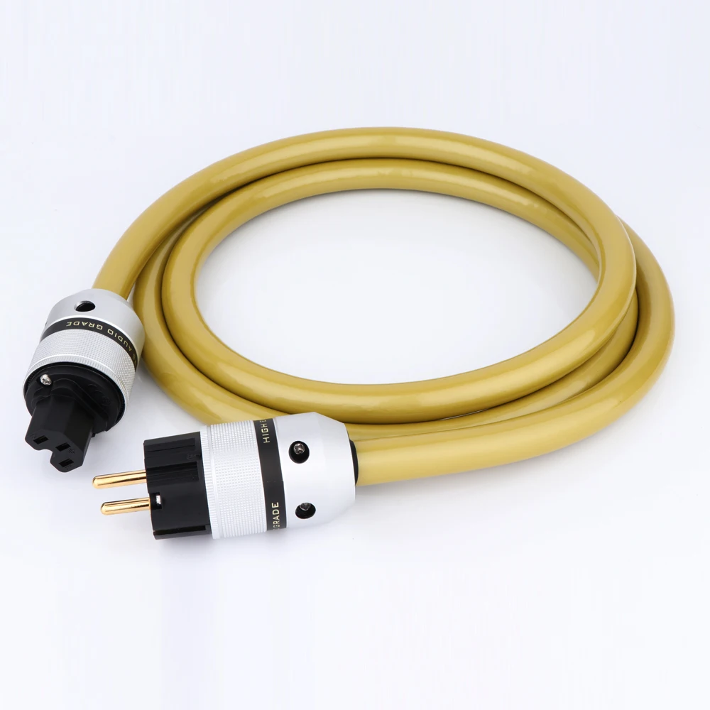 

Van Den Hul VDH Кабель питания OFC Медь Hi-end Гибридный силовой аудиокабель Алюминиевый корпус Позолоченный кабель питания усилителя с вилкой европейского стандарта