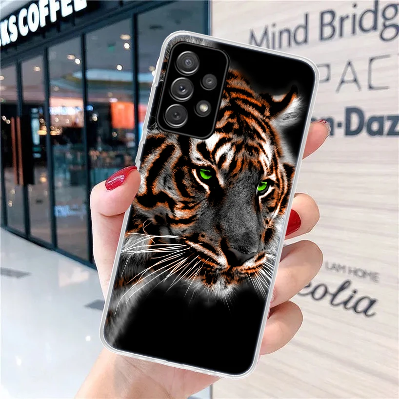 Ferocious Tiger Animal For Samsung Galaxy A15 A14 A13 A12 A55 A54 A53 A52 Phone Case A32 A35 A34 A33 A25 A24 A23 A22 A04S A03S A