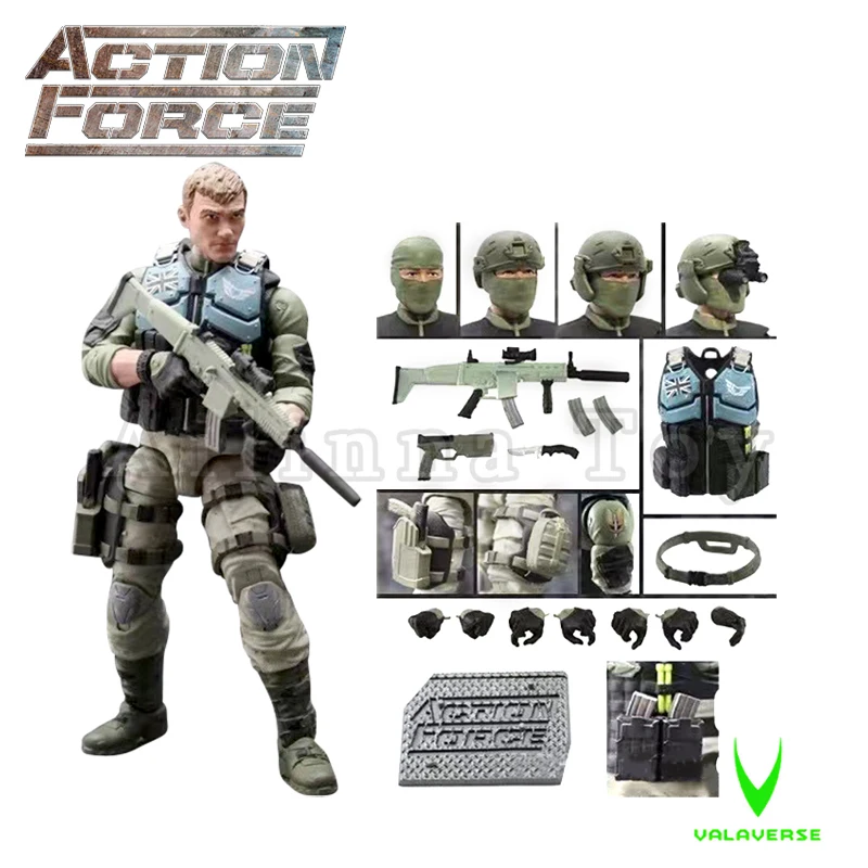 Valaverse Action Force 1/12 6 cali figurka fala 1 i fala 2 Model z kolekcji Anime na prezent darmowa wysyłka