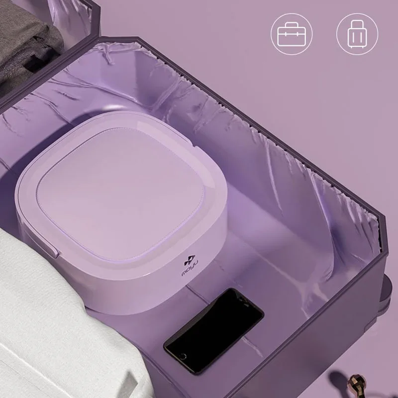 100-240V แบบพกพาพับเครื่องซักผ้าสมาร์ททำความสะอาดเครื่องซักผ้าชุดชั้นในถุงเท้าเสื้อผ้าเด็กทำความสะอาด Home Travel