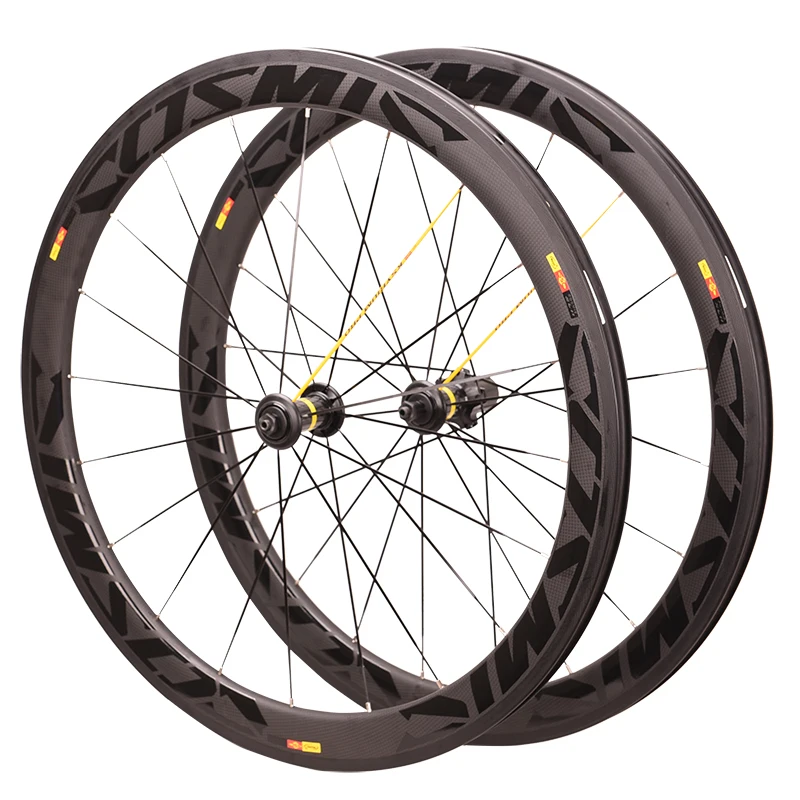 

700c Carbon HUB Ceramic bearing UD Twill Cosmic Carbon Wheels 50-28mm width road Bike Wheelset 3T1000 rim brake disc brake