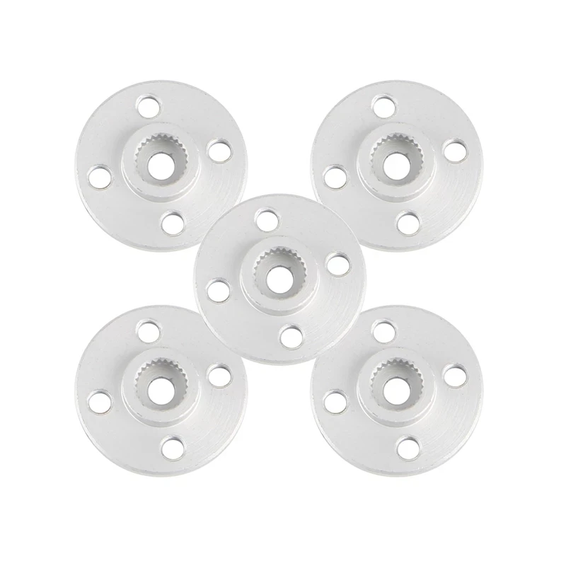 5PCS/10PCS Aluminum Metal 25T Servo Arm Round type Disc Matal Horns For MG995 MG996R MG945 MG995 MG946 Rc Servos ACE Robot Car