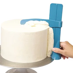 Cake Scraper Smoother Adjustable Fondant Spatulas Cake Edge Smoother Cream Leveling Device DIY Baking Tools Cakes Pastry Spatula
