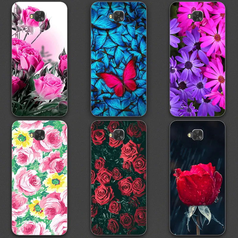 Silicone Case For Asus Zenfone 4 Selfie ZD553KL Cover Flower Animal Case For Asus Zenfone 4 Selfie ZB553KL Soft Bumper Coque