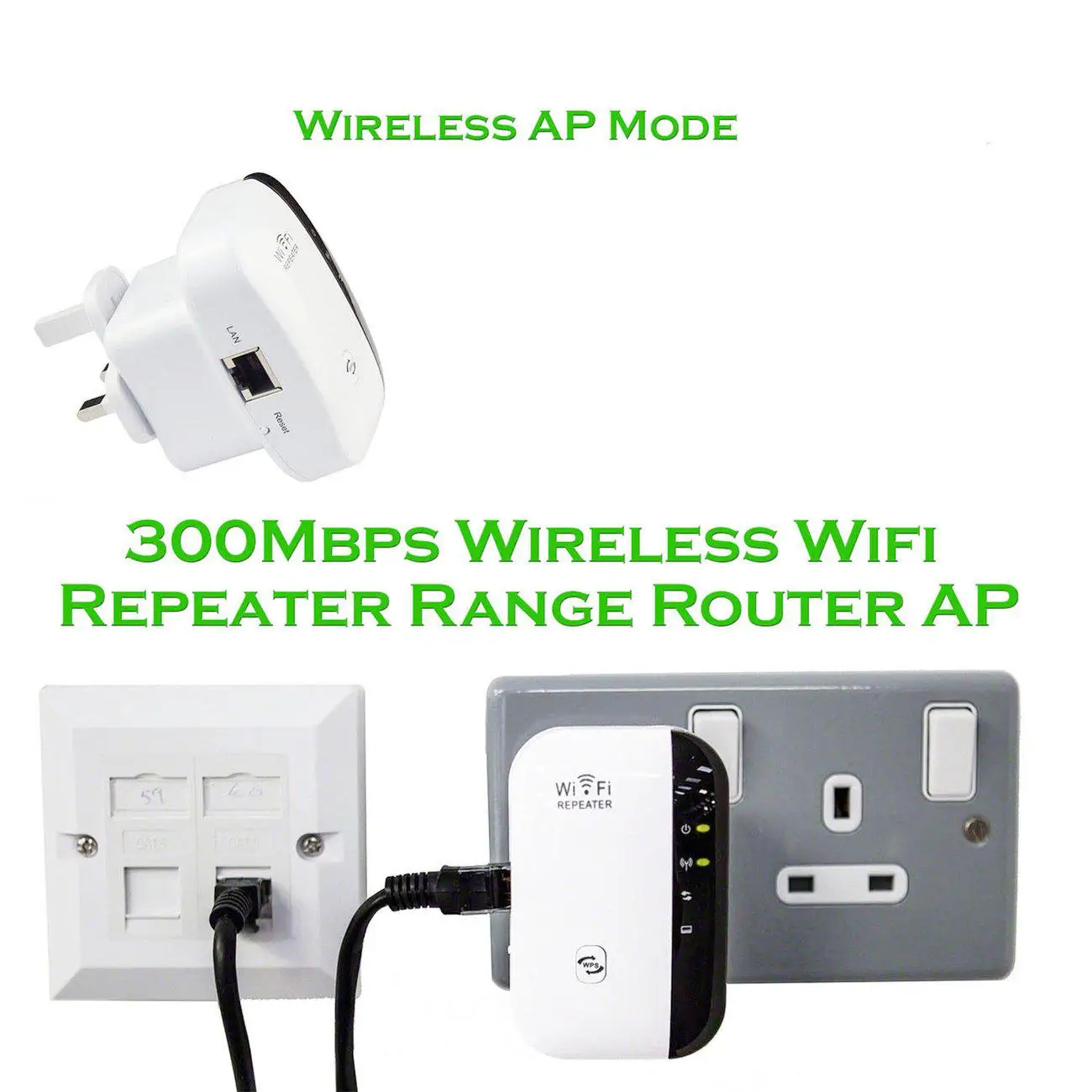 Mini Wireless Wifi Repeater WiFi Routers 300Mbps Signal Range Expander From BOE