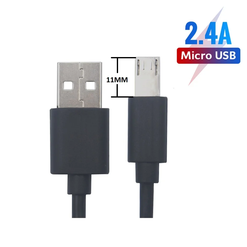 11 Mm Micro USB Cáp Sạc Micro USB Dây Dây Điện Thoại Cáp Sạc Nam Châm Chân Dành Cho Camera Hành Trình Blackview A7 A20 BV6000 DOOGEE s80 S70 X20 X55