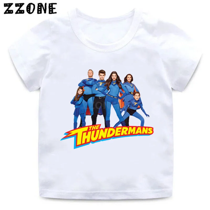 

The Thundermans TV Shows Kids Funny T-Shirts Baby Boys Fashion T shirt Children Summer Short Sleeve Tops Girls Clothes,ooo5403