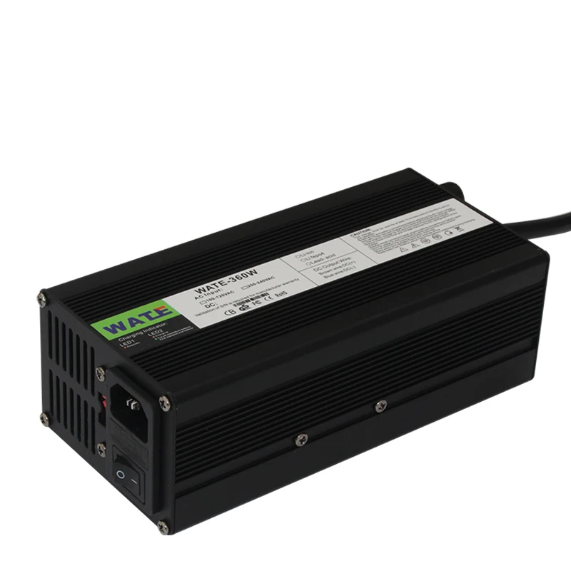 14.6V 20A Charger 4S 14.4V LiFePO4 Battery Smart Charger High Power With Fan Aluminum Case WATE