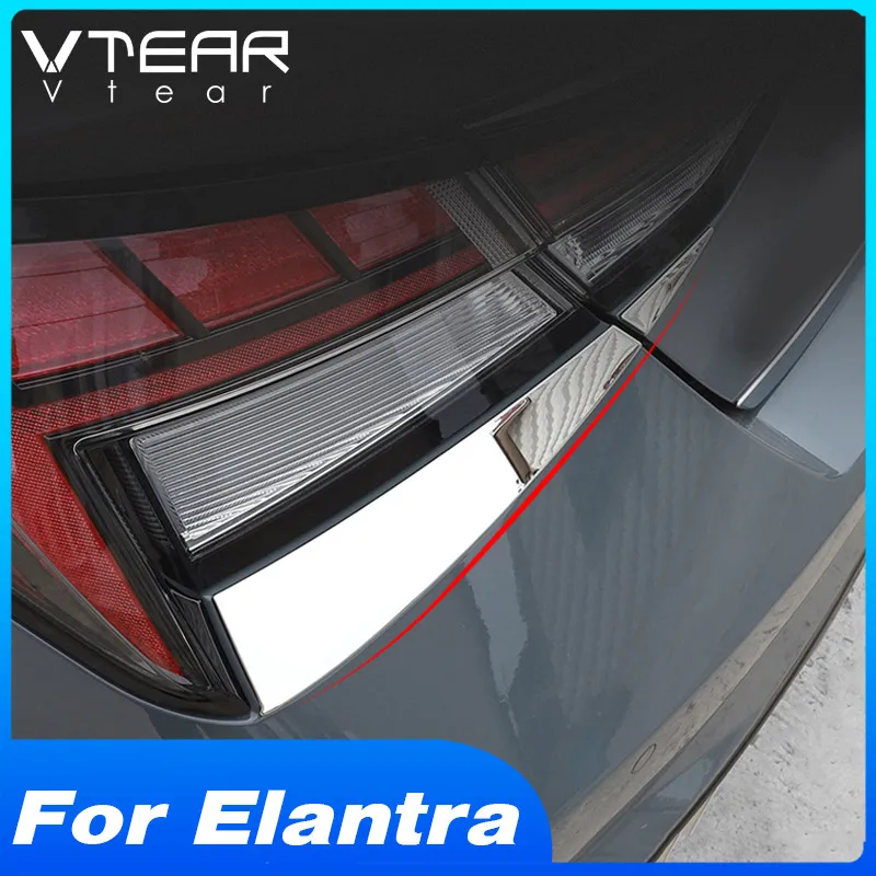 

Vtear Car Rear Lights Trim Cover Rear Tail Light Under Decorative Strip Stickers Exterior Accessories For Hyundai Elantra 2021