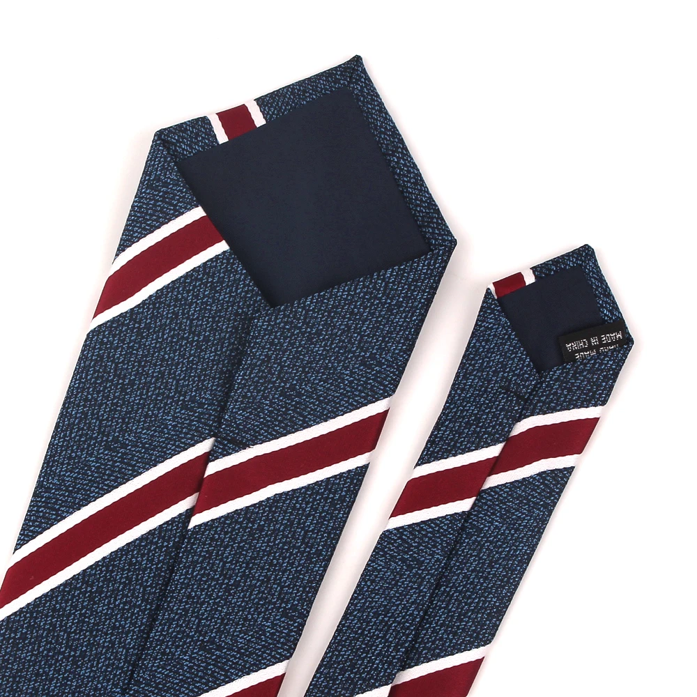 Nieuwe Gestreepte Stropdassen Voor Mannen Vrouwen Jacquard Stropdas Voor Wedding Suits Skinny Tie Casual Slanke Mannelijke Stropdas Blauw Rood gravatas