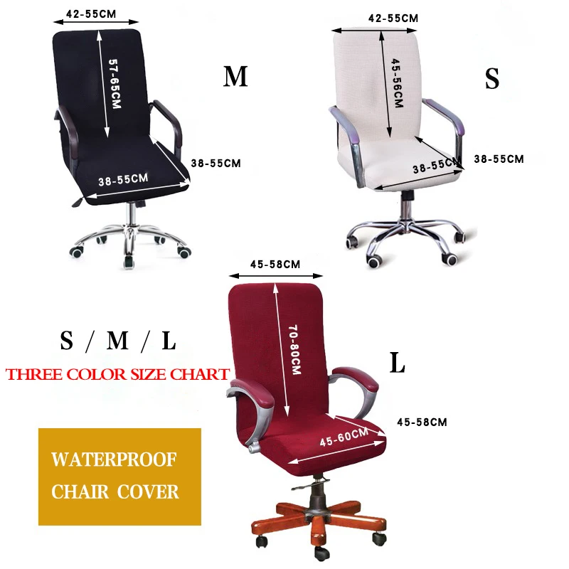 Armchair cover Seat covers for computer chairs office Chair Cover spandex gaming chair cover elastic cover chair