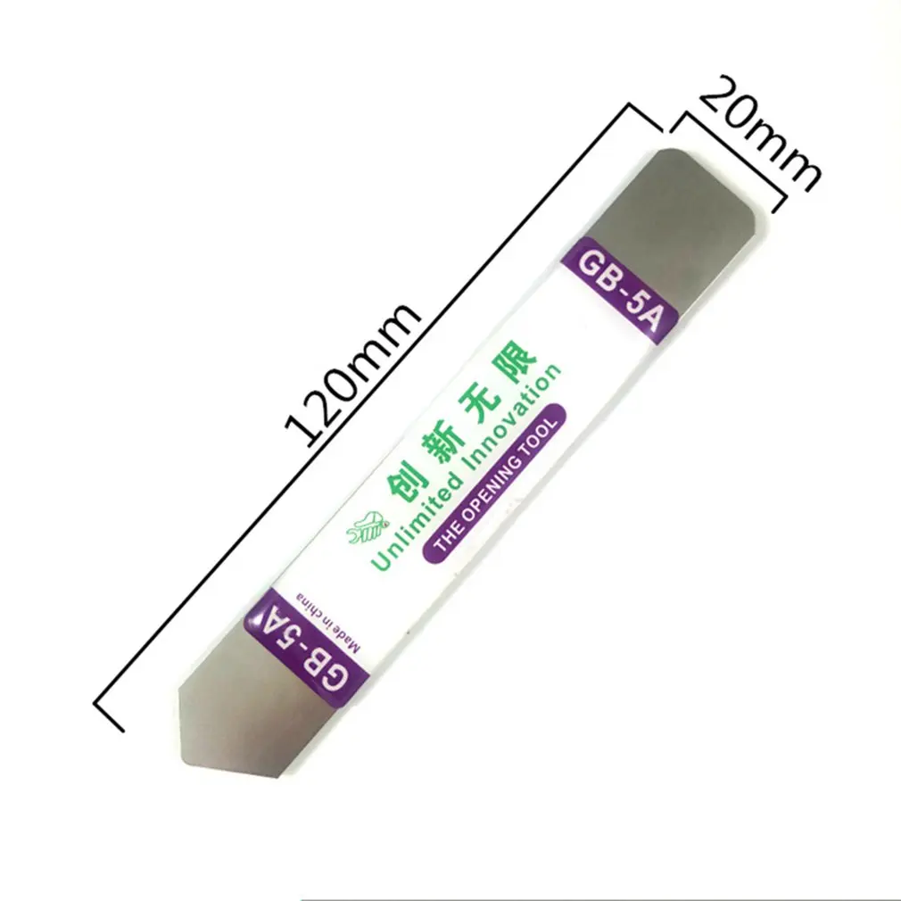 5 Pcs Soft Thin Stainless Steel Pry Blade LCD Screen Opening Tool For Mobile Phone Touch Screen Repair Kit Pry Slice