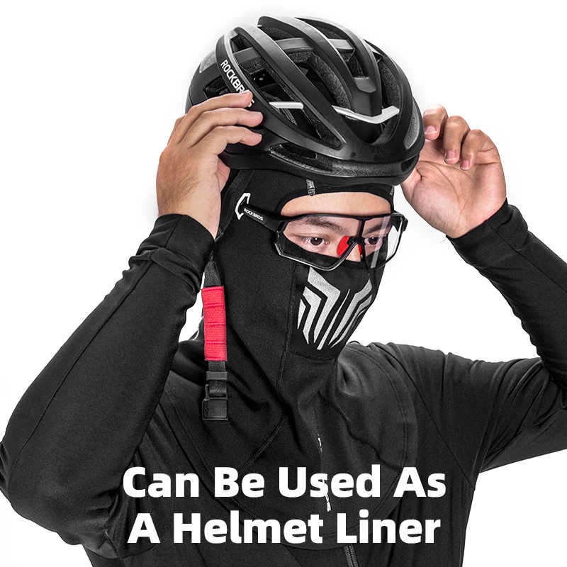 ROCKBROS Winter Cycling Face Mask Full Face Keep Warm Mask With Glasses Hole passamontagna ciclismo moto Mask ciclismo passamontagna