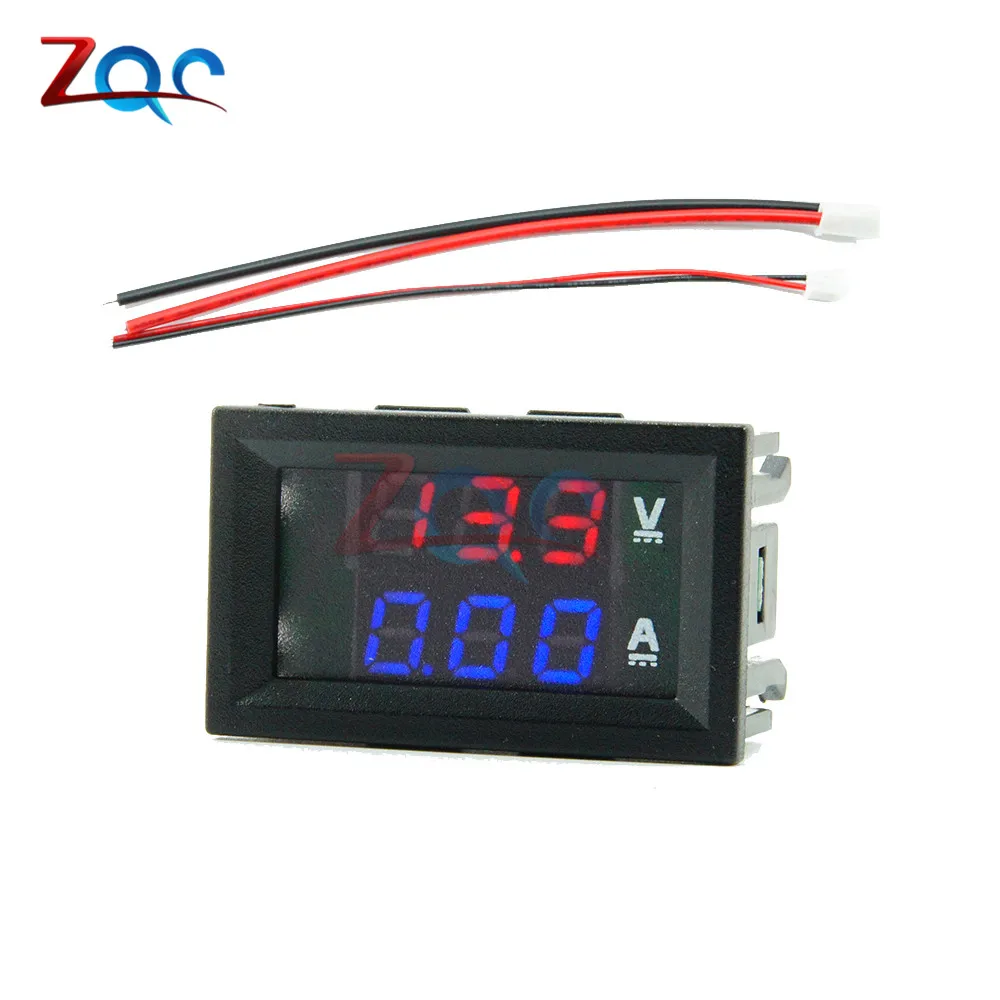 Mini Digital Voltmeter Ammeter DC 0 -100V / DC 7 -110 10A Voltage Current Meter Tester Detector 0.28\